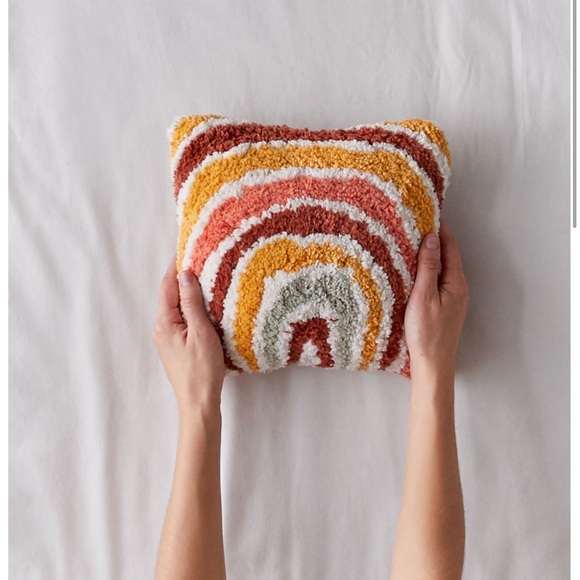 Urban Outfitters Rainbow Tufted Mini Throw Pillow - Picture 2 of 5